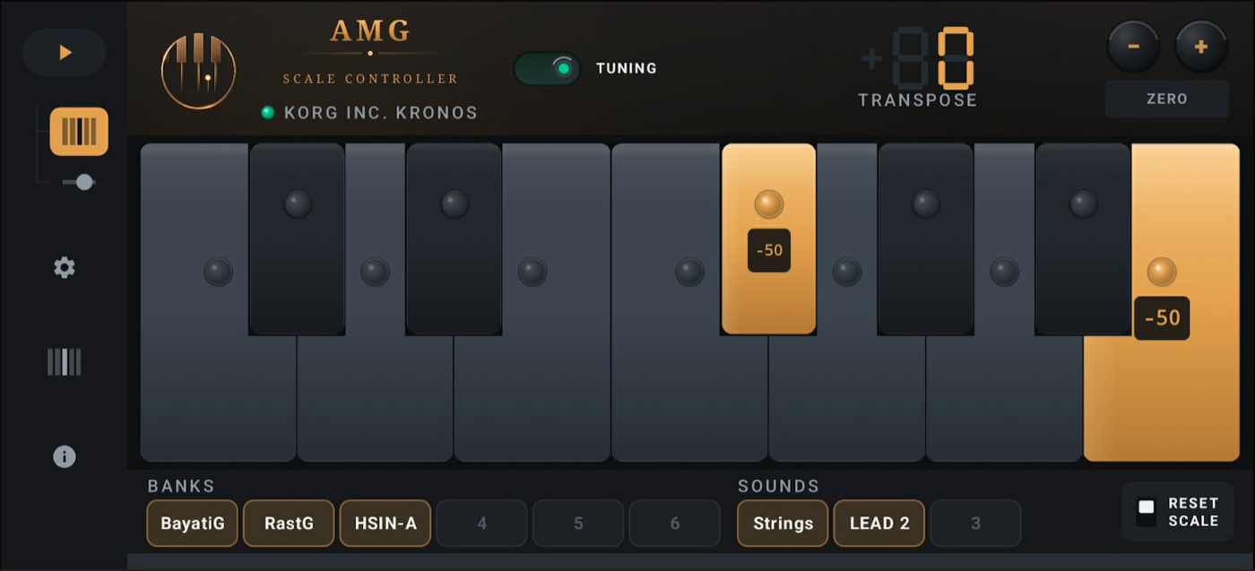 AMG Scale Controller — Modern slate skin